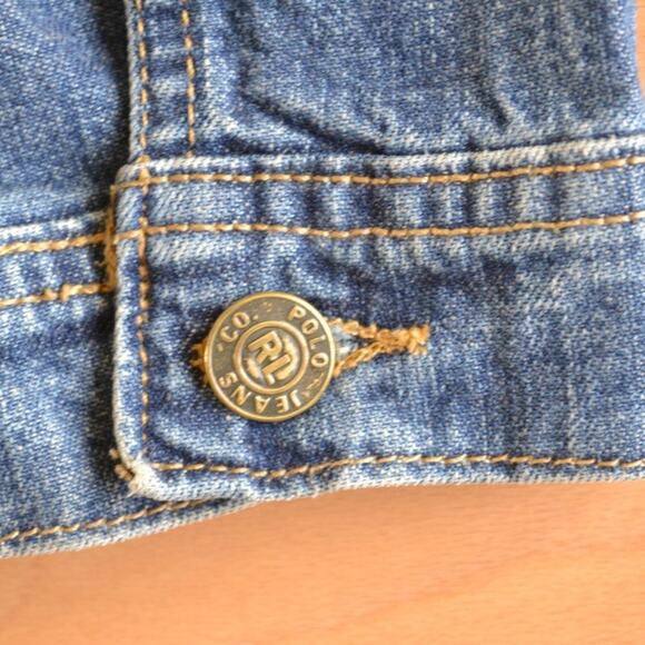 Vintage Polo Jeans Co Ralph Lauren Denim Jean Jacket Size S - Picture 4 of 6